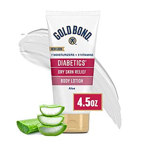 4.5-Oz Gold Bond Diabetic Body Lotion $3.93 w/ S&S + Free Shipping w/ Prime or on orders over $35