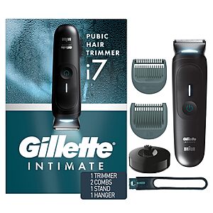 Gillette i7 Intimate Men&rsquo;s Premium Pubic Hair Trimmer $44.87 + Free Shipping