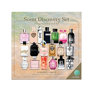 20-Piece Scent Discovery Set: Fragrances for Him & Her $21 + Free Pickup or Free Shipping on $39+