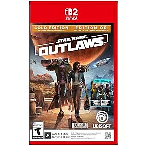 Star Wars Outlaws: Gold Edition (Nintendo Switch 2, Game-Key Card) $30 