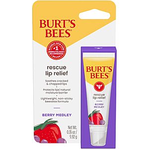 0.35-Oz Burt's Bees Rescue Lip Relief Lip Balm (Berry Medley) $2.81 + Free Shipping w/ Prime or on orders over $35