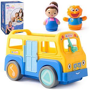 Ms. Rachel Official My First Learning Electronic School Bus w/ 2 Figures $10.91 + Free Shipping w/ Prime or on orders over $35