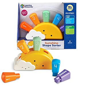 Learning Resources Sunshine Shape Sorter $6.55 + Free Shipping w/ Prime or on orders over $35