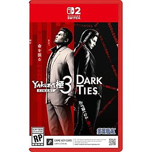 Yakuza Kiwami 3 & Dark Ties (Nintendo Switch 2) $30 + Free Shipping w/ Prime or on orders over $35
