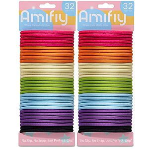 64-Count Amifiy No Damage Hair Ties (Multicolor) $3.54 + Free Shipping w/ Prime or on orders over $35