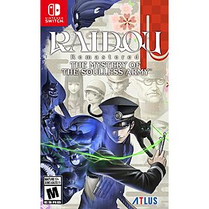 Raidou: Remastered The Mystery of the Soulless Army Launch Edition (Nintendo Switch) $25 + Free Shipping w/ Prime or on orders over $35