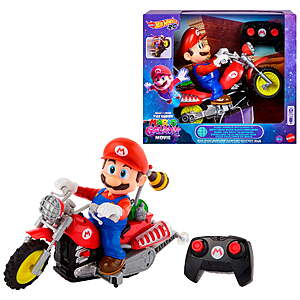 Hot Wheels Mario Wheelie Motocross Remote-Control Motorcycle $26.94 + Free Shipping w/ Walmart+ or on $35+