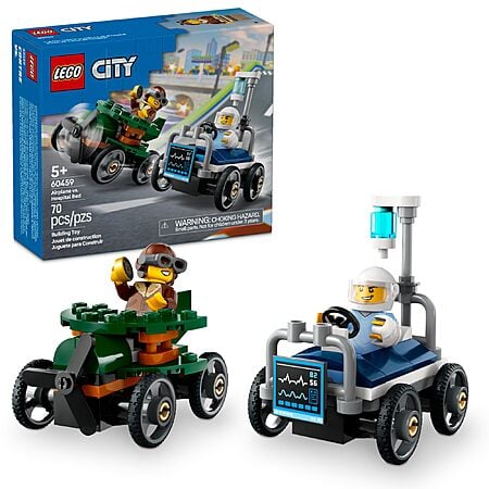70-Piece LEGO City Soapbox Racing Airplane vs. Hospital Bed Race Car Pack (60459) $4.75 + Free Shipping w/ Prime or on orders over $35