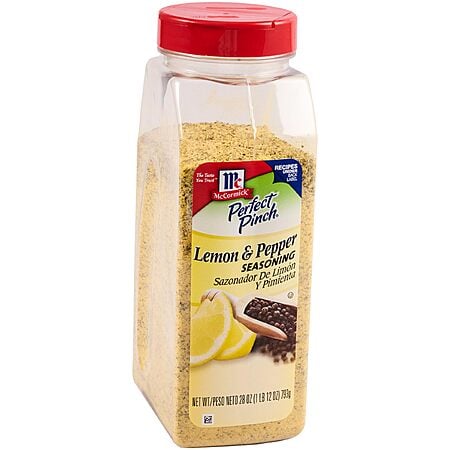 28-Oz McCormick Lemon & Pepper Seasoning $8.12 w/ S&S + Free Shipping w/ Prime or on orders over $35