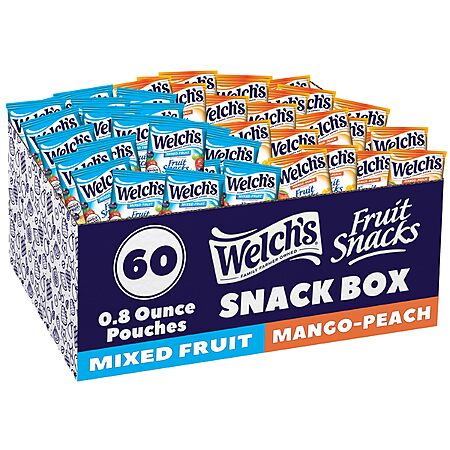 60-Count 0.8-Oz Welch's Fruit Snacks Bags (Mixed Fruit & Mango Peach) $10.53 w/ S&S + Free Shipping w/ Prime or on orders over $35