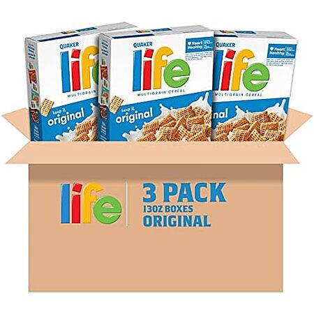 3-Pack 13-Oz Life Multigrain Breakfast Cereal (Original) $7.10 w/ S&S + Free Shipping w/ Prime or on orders over $35