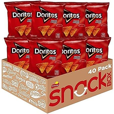 40-Pack 1-Oz Doritos Nacho Cheese Flavored Tortilla Chips $14.59 w/ S&S + Free Shipping w/ Prime or on orders over $35