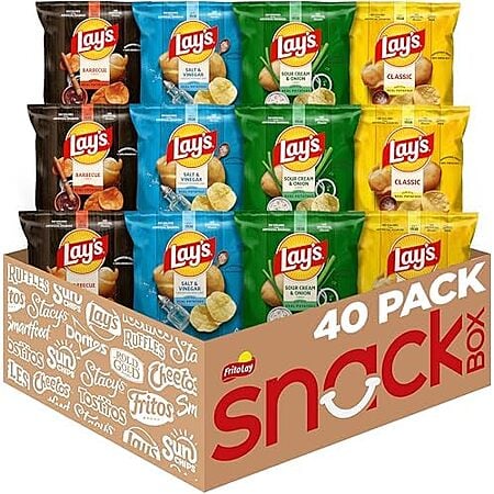 40-Count 1-Oz Lay's Potato Chips (4 Flavor Variety Pack) $14.89 w/ S&S + Free Shipping w/ Prime or on orders over $35