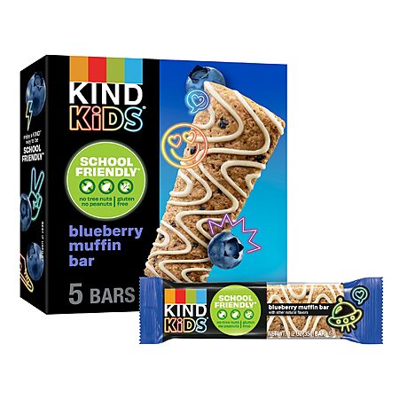 5-Count KIND Kids Snacks Blueberry Muffin Bars $3.56 w/ S&S + Free Shipping w/ Prime or on orders over $35