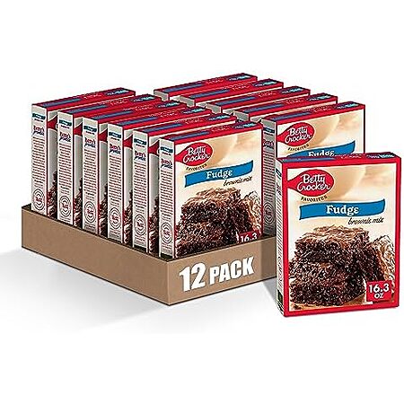 12-Pack 16.3-Oz Betty Crocker Favorites Fudge Brownie Mix $11.17 w/ S&S + Free Shipping w/ Prime or on orders over $35