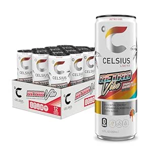 12-Pack 12-Oz Celsius Sparkling Sugar Free Energy Drink (Retro Vibe Sherbet Slush) $14.25 w/ S&S + Free Shipping w/ Prime or on orders over $35