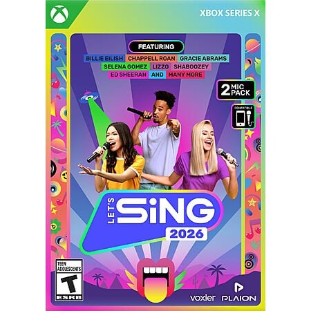 Let’s Sing 2026 + 2 Mics (Xbox Series X) $20 + Free Shipping w/ Prime or on orders over $35