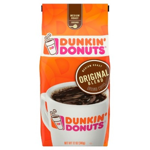 12-Oz Dunkin' Donuts Original Blend Ground Coffee (Medium Roast) $4.74 w/ S&S + Free Shipping w/ Prime or on orders over $25