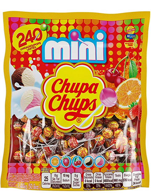 240-Count Chupa Chups Cremosa Ice Cream Mini Lollipops (Assorted Flavors) $9 w/ S&S + Free Shipping w/ Prime or on orders over $25