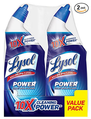 2-Pack 24-Oz Lysol Power Toilet Bowl Cleaner $3.30 ($1.65 each) w/ S&S + Free Shipping w/ Prime or on orders over $25