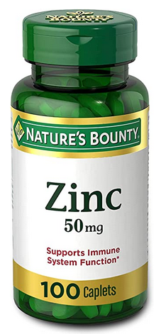 100-Count 50 mg Nature's Bounty Zinc Caplets $3.26 w/ S&S + Free Shipping w/ Prime or on orders over $25