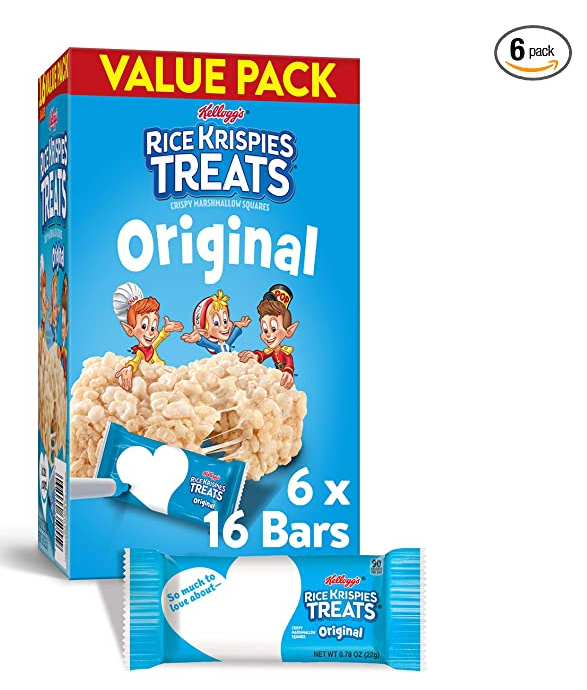 96-Count 0.78-Oz Kellogg’s Original Rice Krispies Treats $15.91 ($0.17 each) w/ S&S + Free Shipping w/ Prime or on orders over $25