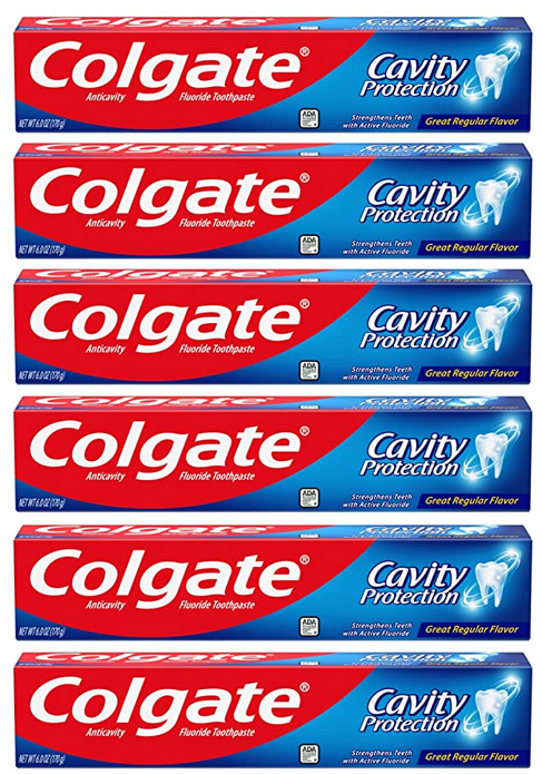 6-Pack 6-Oz Colgate Cavity Protection Toothpaste w/Fluoride $6.73 ($1.12 each) w/ S&S + Free Shipping w/ Prime or on orders over $25