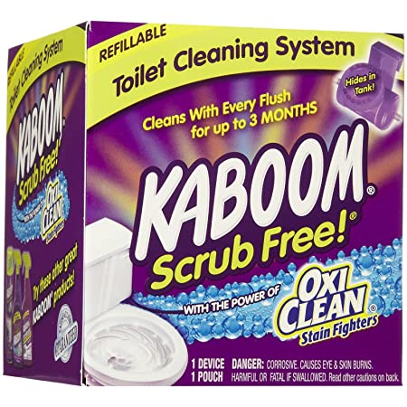 Kaboom Scrub Free! Toilet Bowl Cleaner System with 2 Refills $7.99