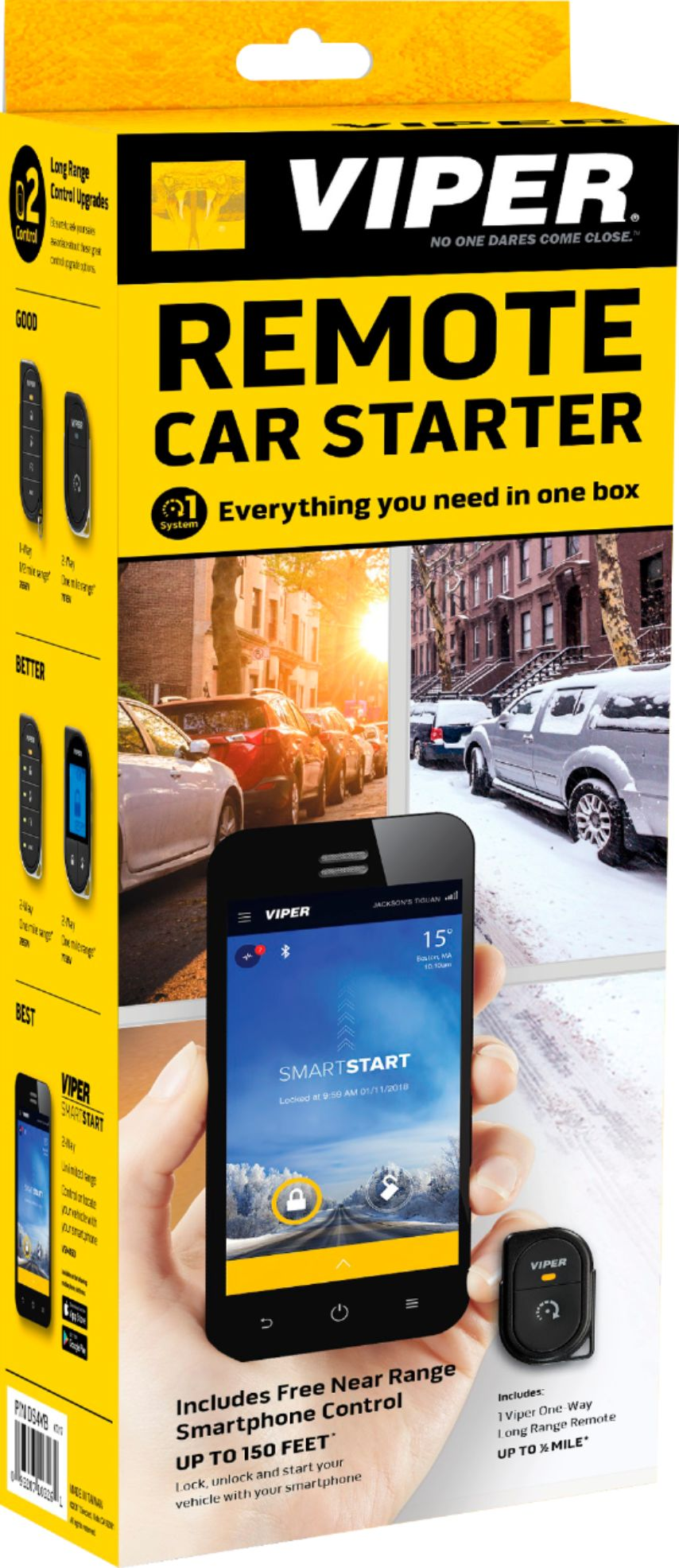 Viper DS4+ Remote Start System Installation Required Black DS4VB - Best Buy