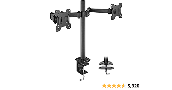 HUANUO Dual Monitor Stand 13-27” for $11.19 at Amazon - $11.19
