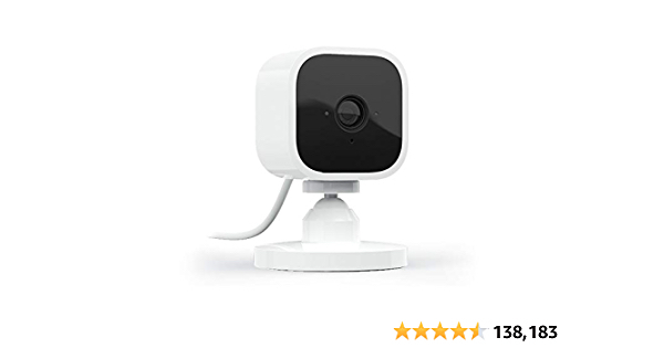 Blink Mini – Compact indoor plug-in smart security camera, 1080 HD video, night vision, motion detection, two-way audio, Works with Alexa – 1 camera - $24.99
