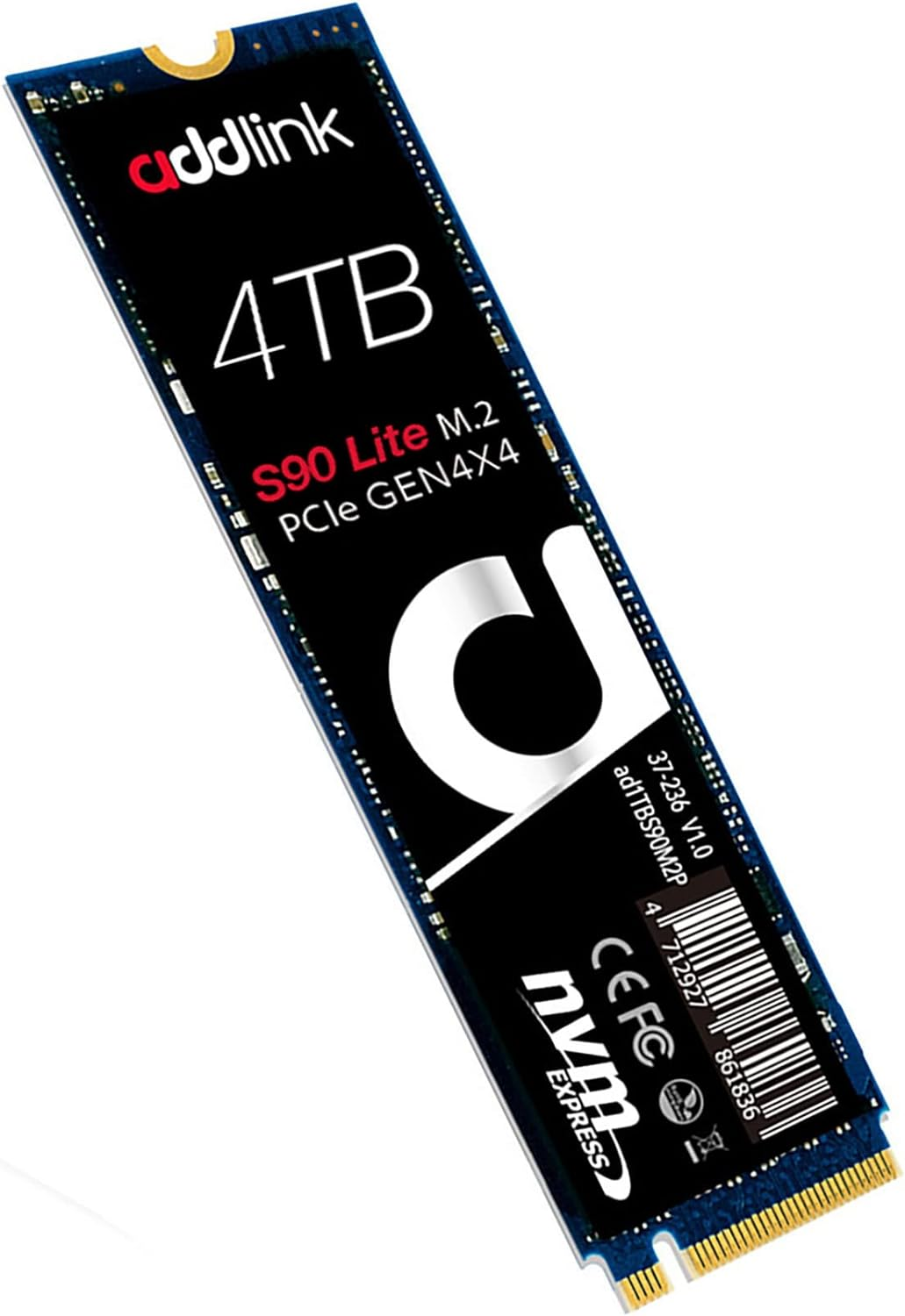 Amazon.com: Addlink S90 Lite 4TB NVMe 4.0 Gen4 PCIe M.2 3D NAND Internal Gaming SSD - Read Speed up to 5000 MB/s (ad4TBS90LTM2P) : Electronics $198.44