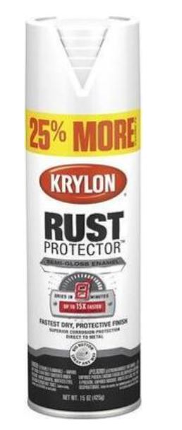 Krylon® Semi-Gloss White Enamel Spray Paint or Primer, $1.99 after rebate; in-store at Menards
