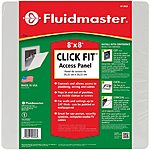 Fluidmaster AP-0808 Click Fit Access Panel, 8 In H X 8 In W, Plastic, 8&quot; x 8&quot;, White $3.25