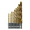 Bosch TI9IM 9 Pc. Impact Tough&trade; Titanium Nitride Coated Drill Bit Set $17.78