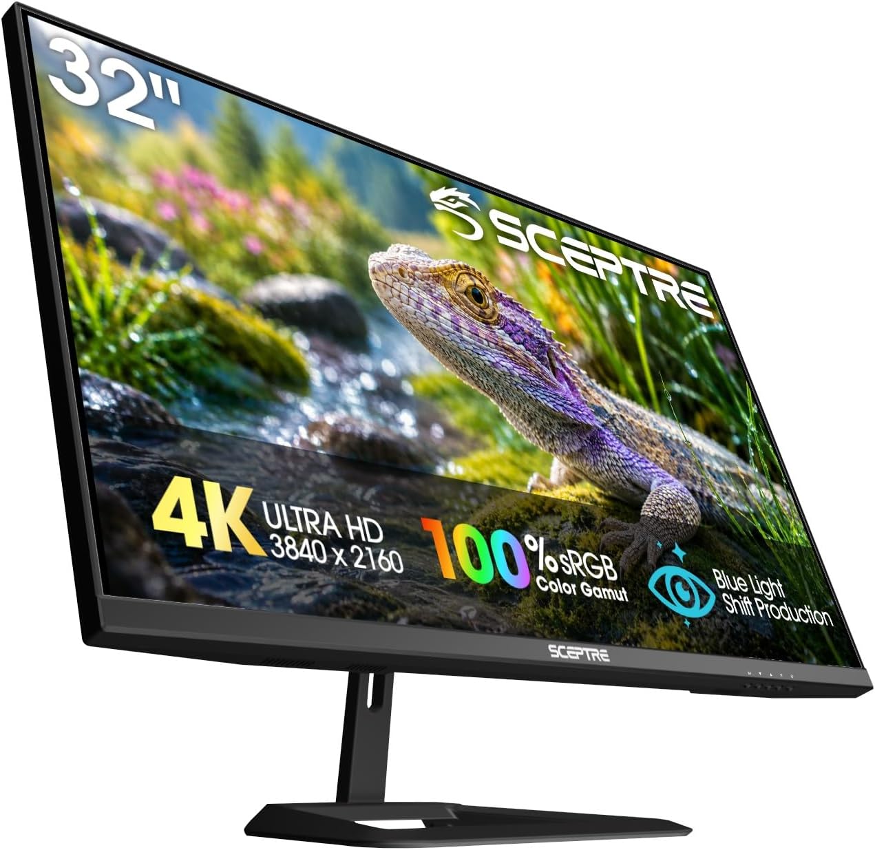Sceptre 32-inch 4K UHD 3840 x 2160 Monitor 70Hz DisplayPort x2 HDMI x2 100% sRGB Build-in Speakers, Machine Black 2026 (U325W-UPT Series) $164.97 @Amazon