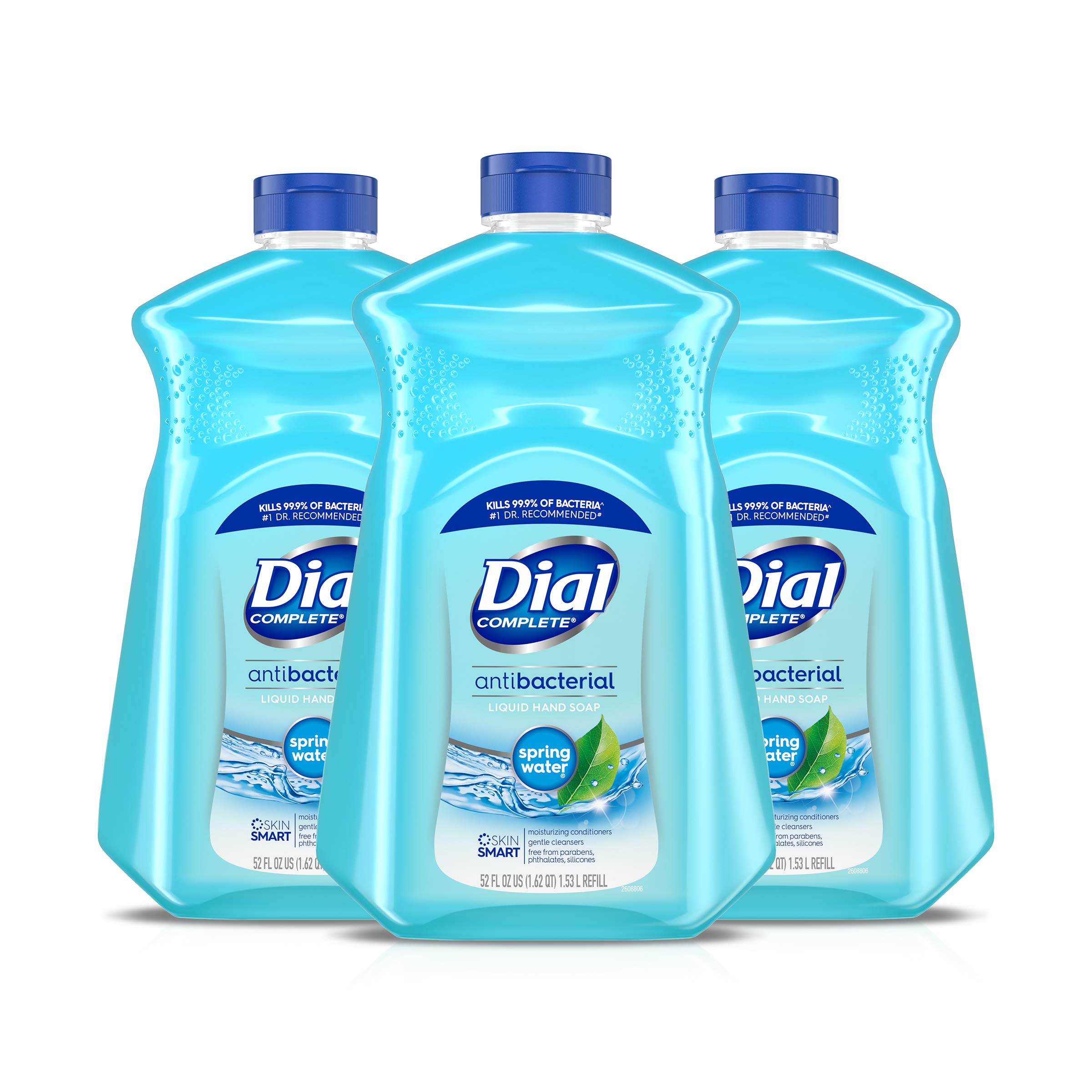 3 pack - 52 Oz Dial Antibacterial Liquid Hand Soap Refill, Spring Water: $10.49 or less w/S&S