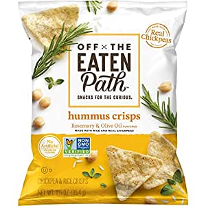 16 count 1.25oz Off the Eaten Path Hummus Chips, Rosemary & Olive Oil: $4.84 at Amazon