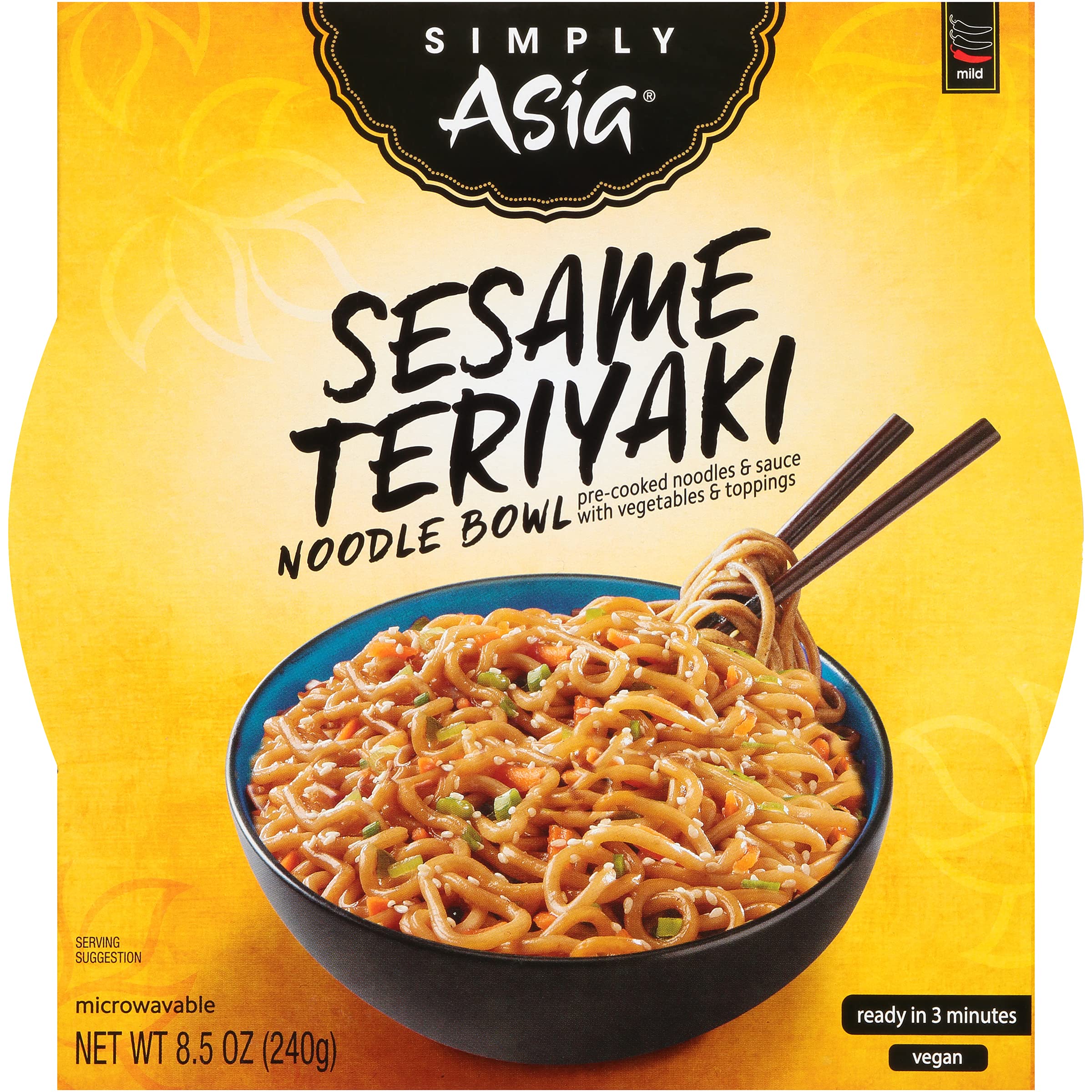 6 count 8.5oz Simply Asia Sesame Teriyaki Noodle Bowl with Toasted Sesame Seeds: $3.21 or lower at Amazon