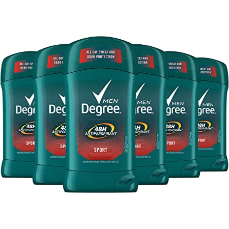 6 count Degree Men Original Antiperspirant Deodorant 48-Hour Odor Protection Cool Rush Mens Deodorant Stick 2.7 oz: $9.90 or lower
