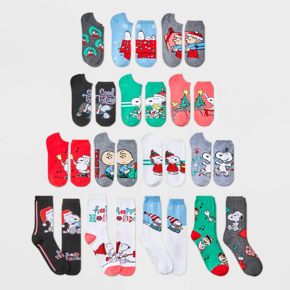 Women's 15 Days of Socks Advent Calendar Assorted Colors 410