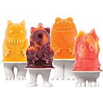 Set of 4 Tovolo Unique Monsters Ice Pop Flexible Silicone Freezer Molds $4.20
