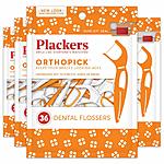 4 pack of Plackers Orthopick Dental Floss Picks for Braces, 36 Count : As low as $5.61 w/S&amp;S *lowest price per CCC*