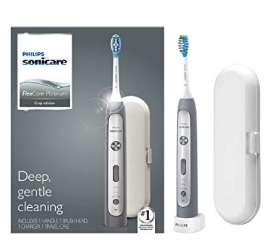 Philips Sonicare Flexcare Platinum, Electric Rechargeable Toothbrush, Grey : $83.15