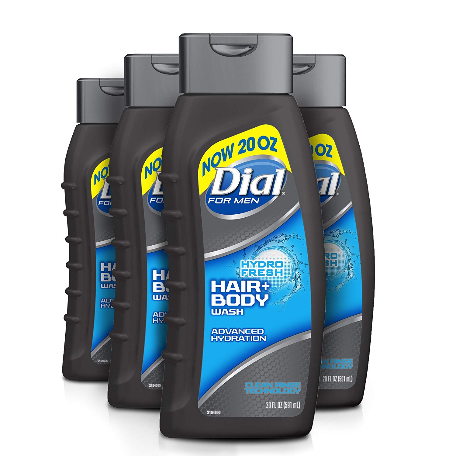 Dial For Men Hair + Body Wash, Hydro Fresh, 20 Ounce (Pack of 4): As low as $10.78 w/S&S