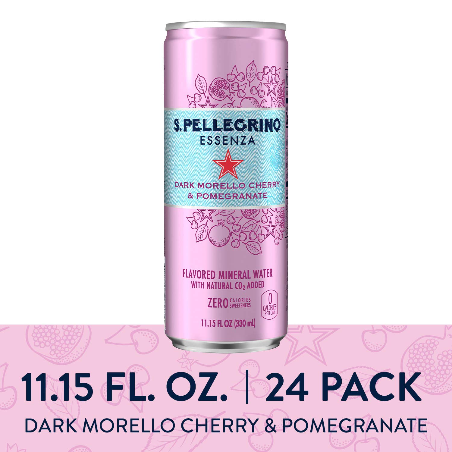 24 pack S.Pellegrino Essenza Dark Morello Cherry & Pomegranate Flavored Mineral Water, 11.15 Fl Oz: As low as $8.92 w/S&S