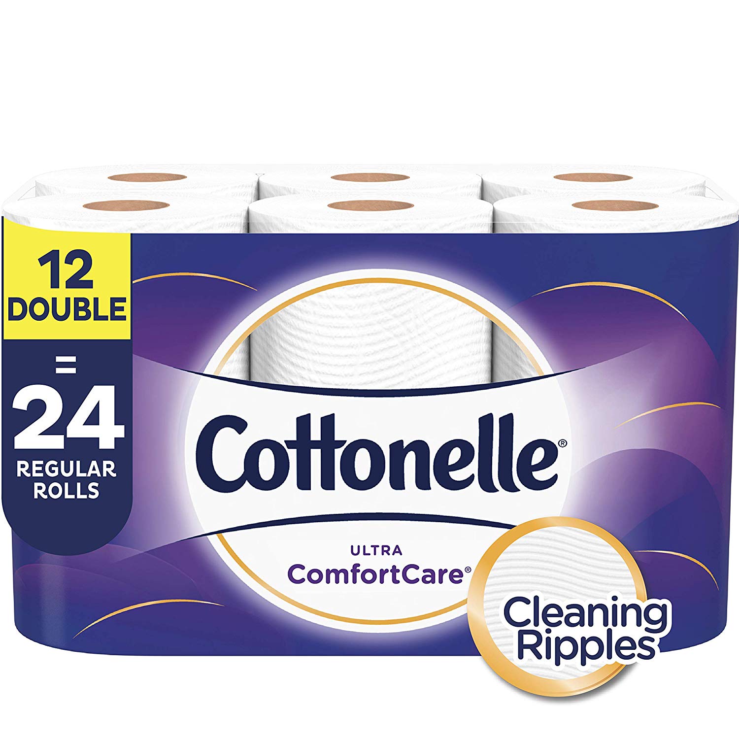 Cottonelle Ultra ComfortCare Soft Toilet Paper, 12 Double Rolls (Equals 24 Single Rolls), Bath Tissue: $6.16 or less w/S&S