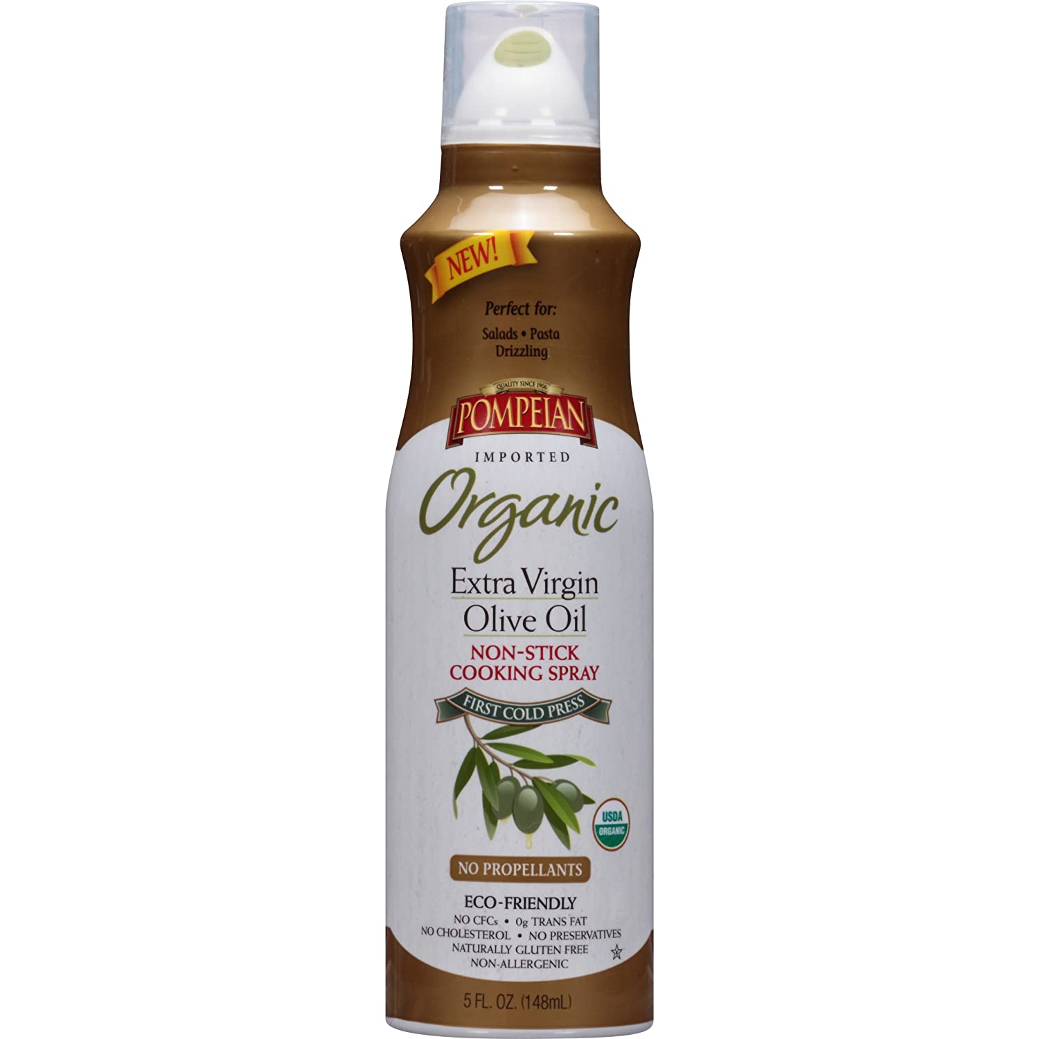5oz Pompeian Organic Extra Virgin Olive Oil Cooking Spray: $2.83 or less w/S&S