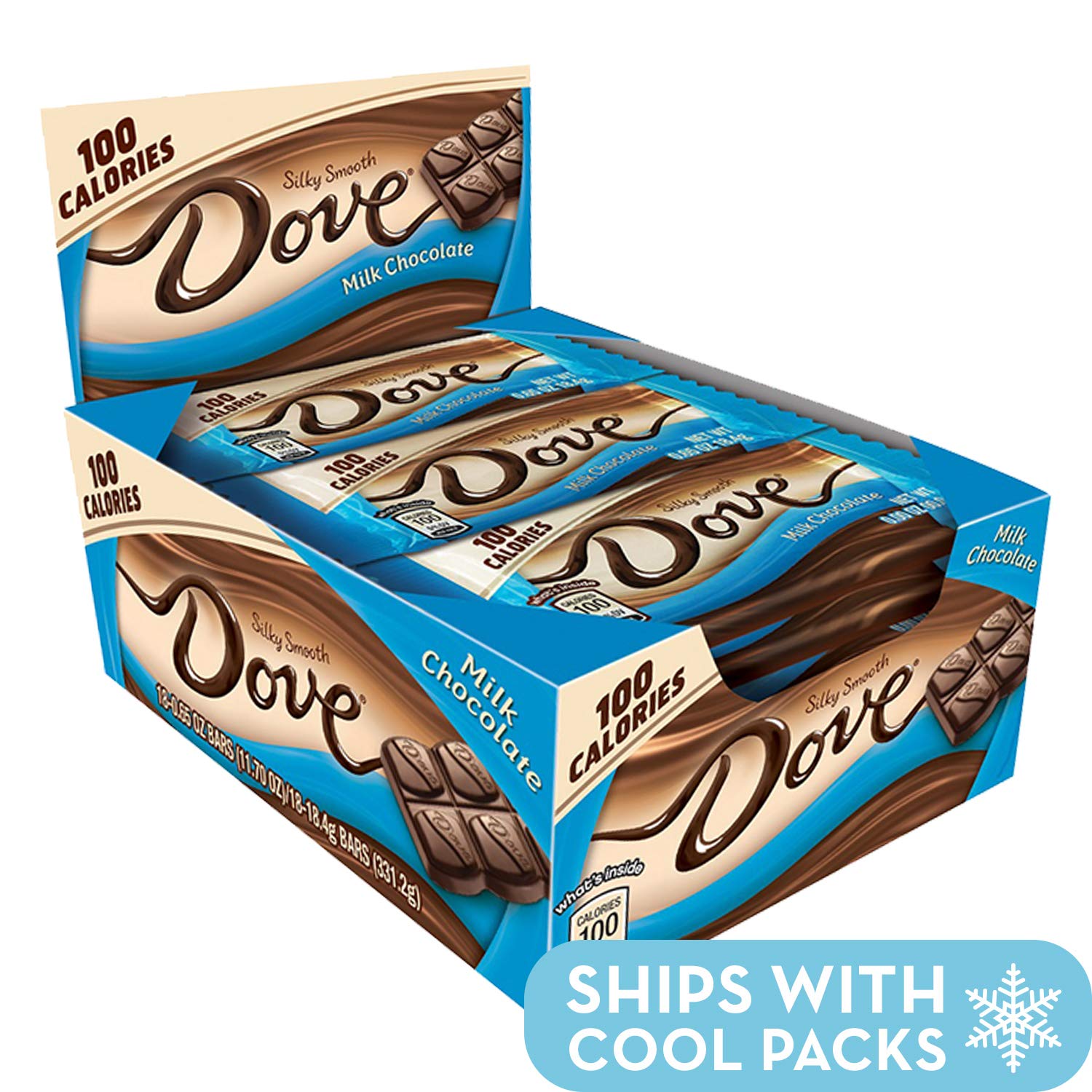 18 count Dove 100 Calories Milk Chocolate Candy Bar 0.65-Ounce Bar: $4.50 or less w/S&S