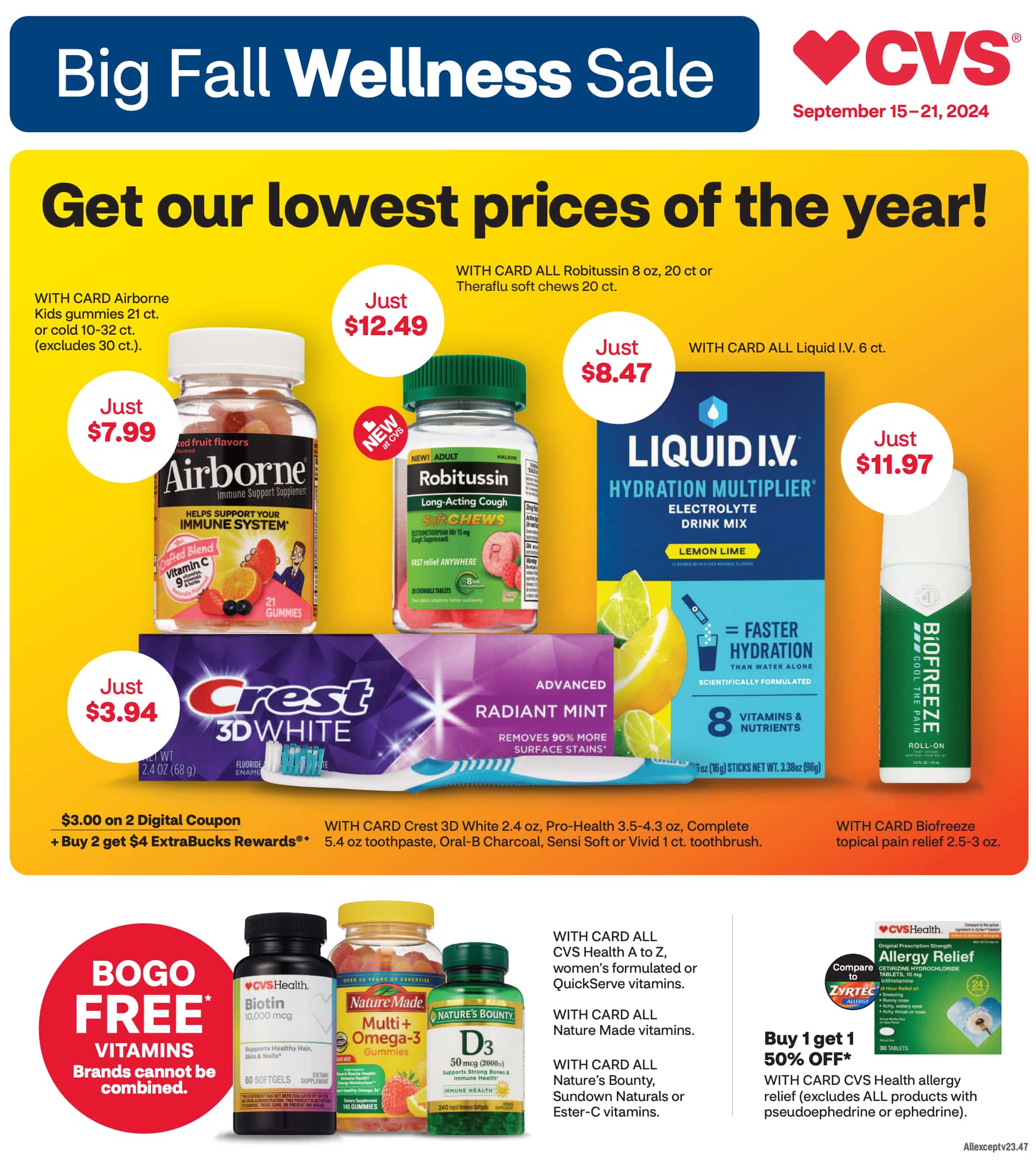 CVS 9/15/24 – 9/28/24 Deals